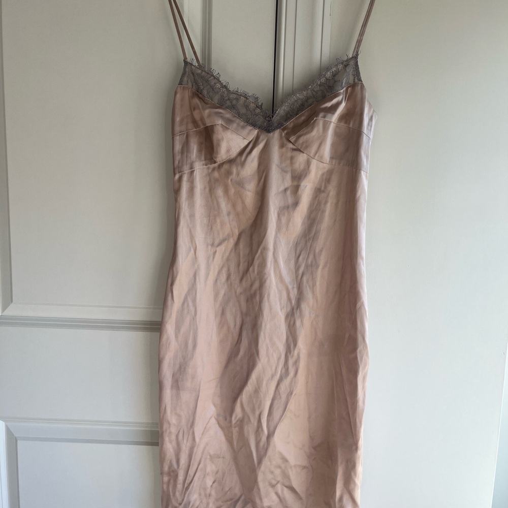 Diane Von Furstenberg Cream Lace Chemise